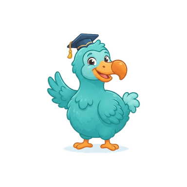 Dodo the practice buddy, waving hello